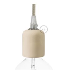 Kit lamphållare E27 i keramik