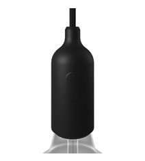 Lamphållare E27 i silikon med strömbrytare