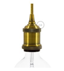 Retro lamphållare E27 i aluminium