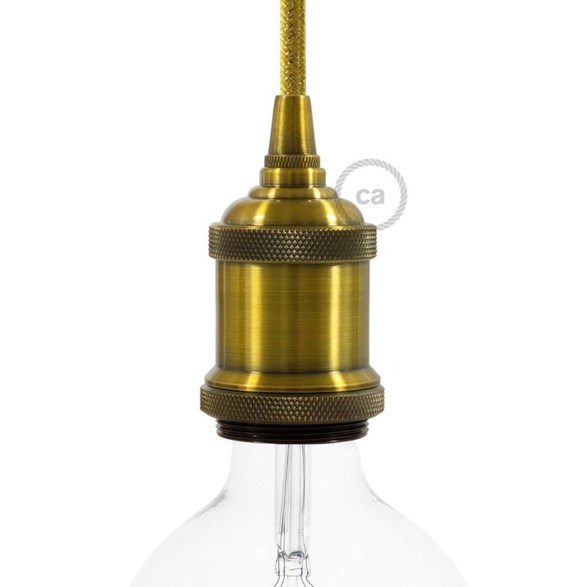 Retro lamphållare E27 i aluminium