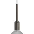 Cylindrisk lamphållare E27 i metall med 15 cm lång dravaglastare