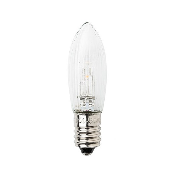 Reservlampa E10 universal 14V-55V LED 0,3W, klar 3-pack