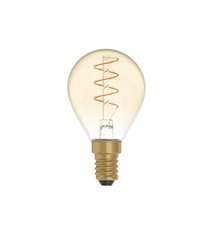 LED-lampa Golden Carbon Line Curved Spiral 2,5W E14 klot dimbar