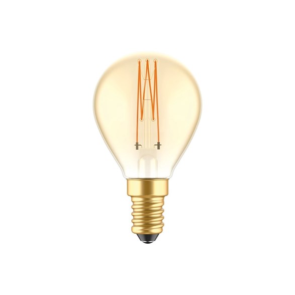 LED-lampa Golden Carbon Line Cage 3,5W E14 klot dimbar