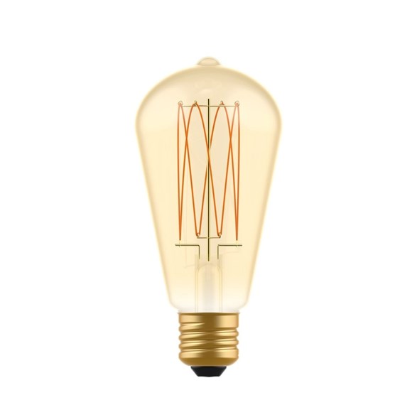 LED-lampa Golden Carbon Line Cage 7W E27 edison dimbar