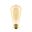 LED-lampa Golden Carbon Line Cage 7W E27 edison dimbar