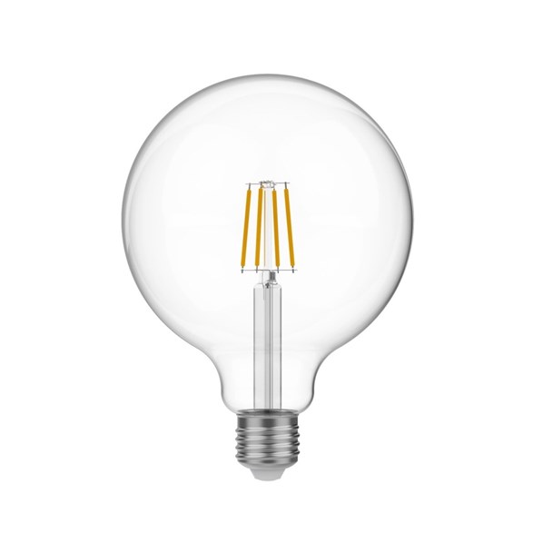 LED-lampa Clear 4W E27 glob 125mm