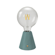 Bärbar och uppladdningsbar LED-lampa Teal