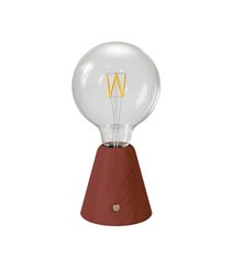 Bärbar och uppladdningsbar LED-lampa Terracotta