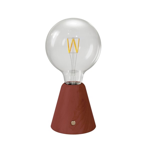 Bärbar och uppladdningsbar LED-lampa Terracotta