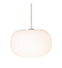 PebbleTaklampa Bred Opalglas