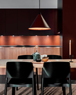 Leather Cone Namibia Taklampa Chocolate 35 cm