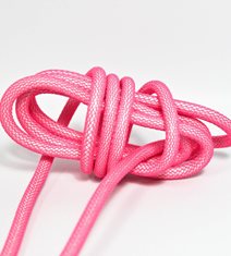 Nätad textilkabel Neon rosa, jordad