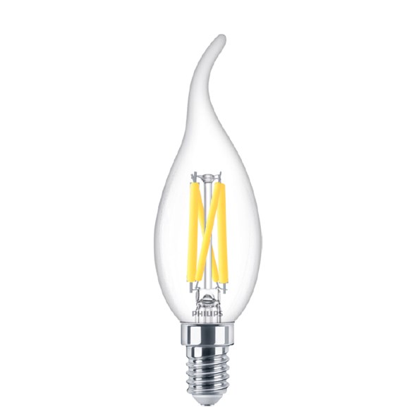 LED-lampa 3,4W(40W) kronljus E14 klar, dim to warm