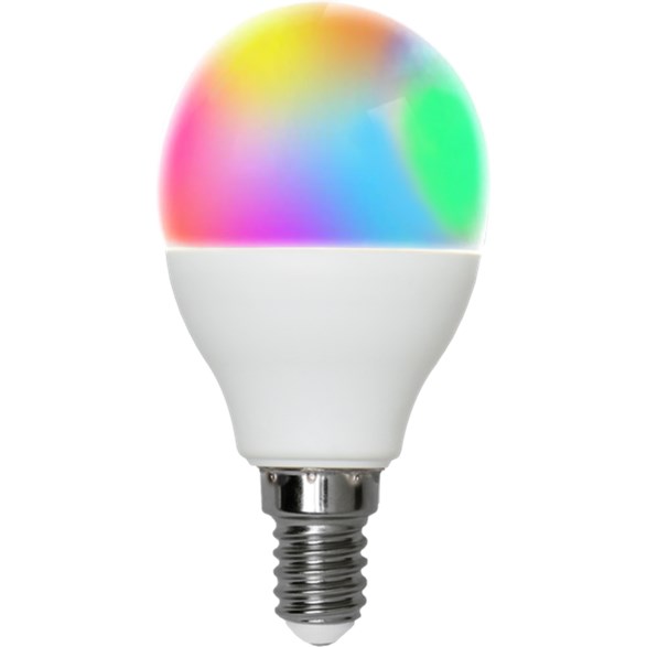 Smart LED-lampa E14 klot Smart Bulb 4,9W(40W) RGB+W