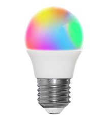 Smart LED-lampa E27 klot Smart Bulb 4,9W(40W) RGB+W