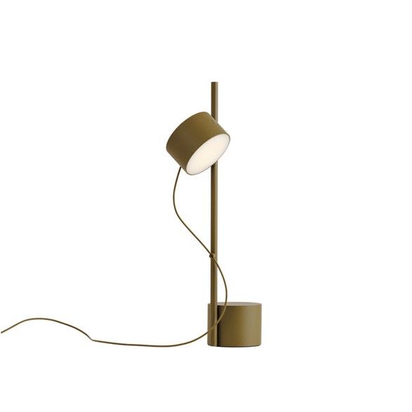Post bordslampa, brungrön