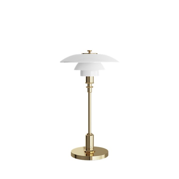 PH 2/1 portabel bordslampa, mässing