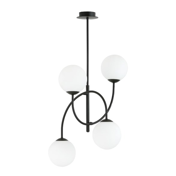 ARCHI 4B Taklampa, Svart/Vit