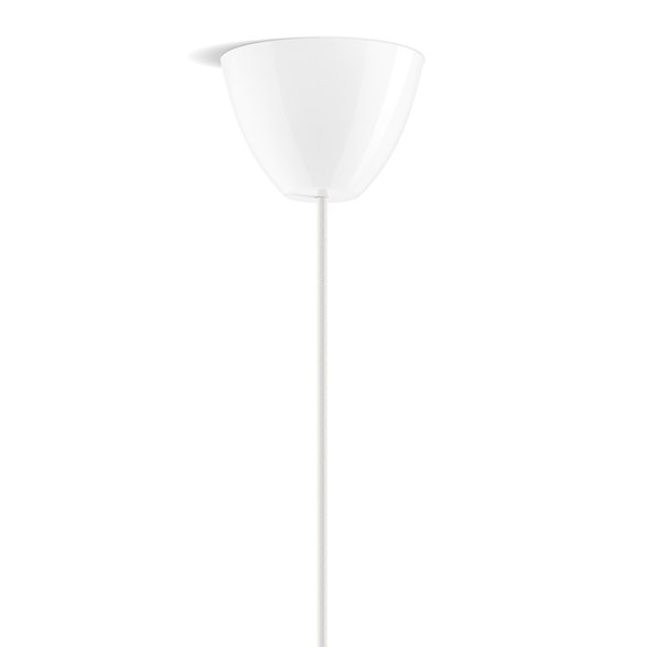 Lamptop round, blankvit 11,7cm