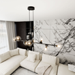 ROSSI 8 Taklampa, Svart/Transparent