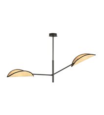 VENE 2 Taklampa, Svart/Brun