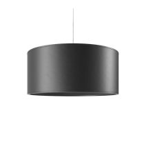 Cylinder Leather Taklampa 50 cm, Black