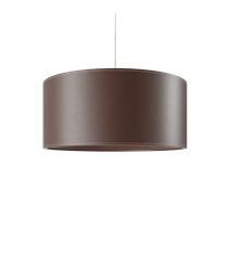 Cylinder Leather Taklampa 50 cm, Chocolate