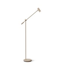 Cato golvlampa nougat/mässing dimbar GU4/MR11