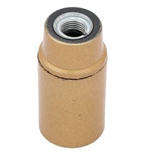 Lamphållare E14 E slät guld