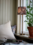 Sofia Mönstrad lampskärm, Dahlia Brun 20cm