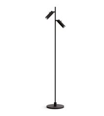 Pipeline golvlampa mattsvart dubbel GU10 MR11