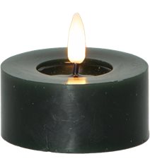 LED Värmeljus 2-pack Flamme Flow Grön 5,50 cm