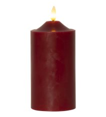 LED Blockljus Flamme Röd 17 cm