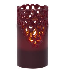LED Blockljus Clary Röd 15 cm