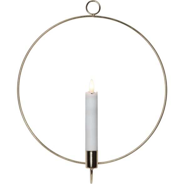 Inomhusdekoration Flamme Ring Mässing 34 cm