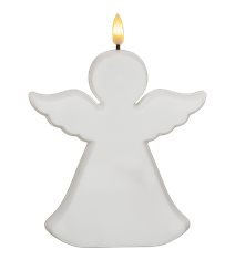 LED Gravljus Flamme Angel Vit 18 cm