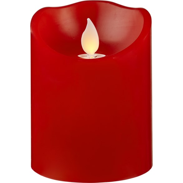 LED Blockljus M-Twinkle Röd 10 cm