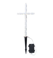 LED Gravljus GraveCross Vit 42 cm