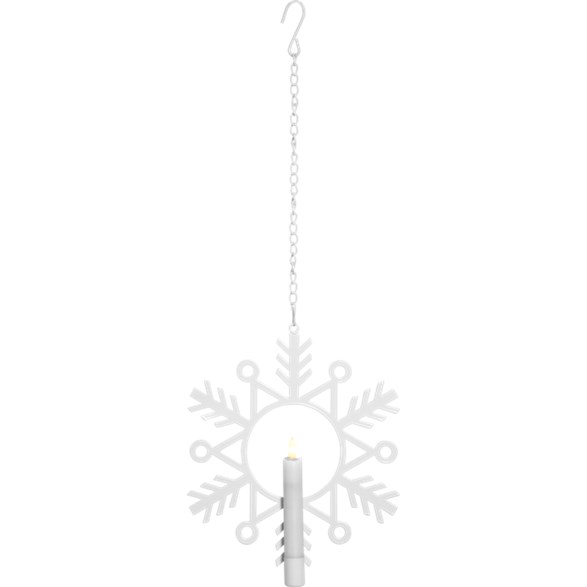 Inomhusdekoration Flamme Snow Vit 29 cm