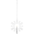 Inomhusdekoration Flamme Snow Vit 29 cm