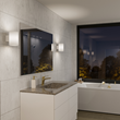Evoke vägglampa L vit/opal E14