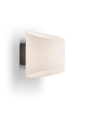 Evoke vägglampa Oval antracit/opal E14