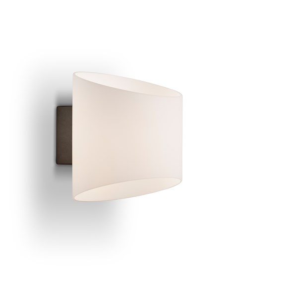 Evoke vägglampa Oval antracit/opal E14