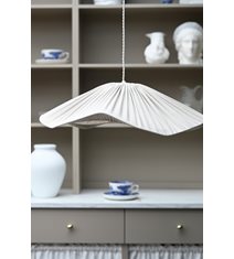 Wave Taklampskärm Linne Vit 70 cm