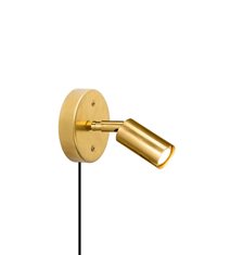 Starlight 1, Vägglampa Utvändig kabel Rå mässing