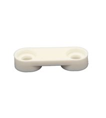 Kabelavlastare 2-klack vit H=6,5mm