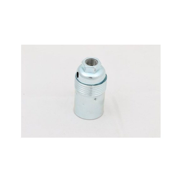 Lamphållare E14 slät zinc ojord