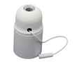 Lamphållare termoplast E27 drag vit slät