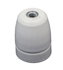 Lamphållare E27 Porslin M10 Med jordskruv